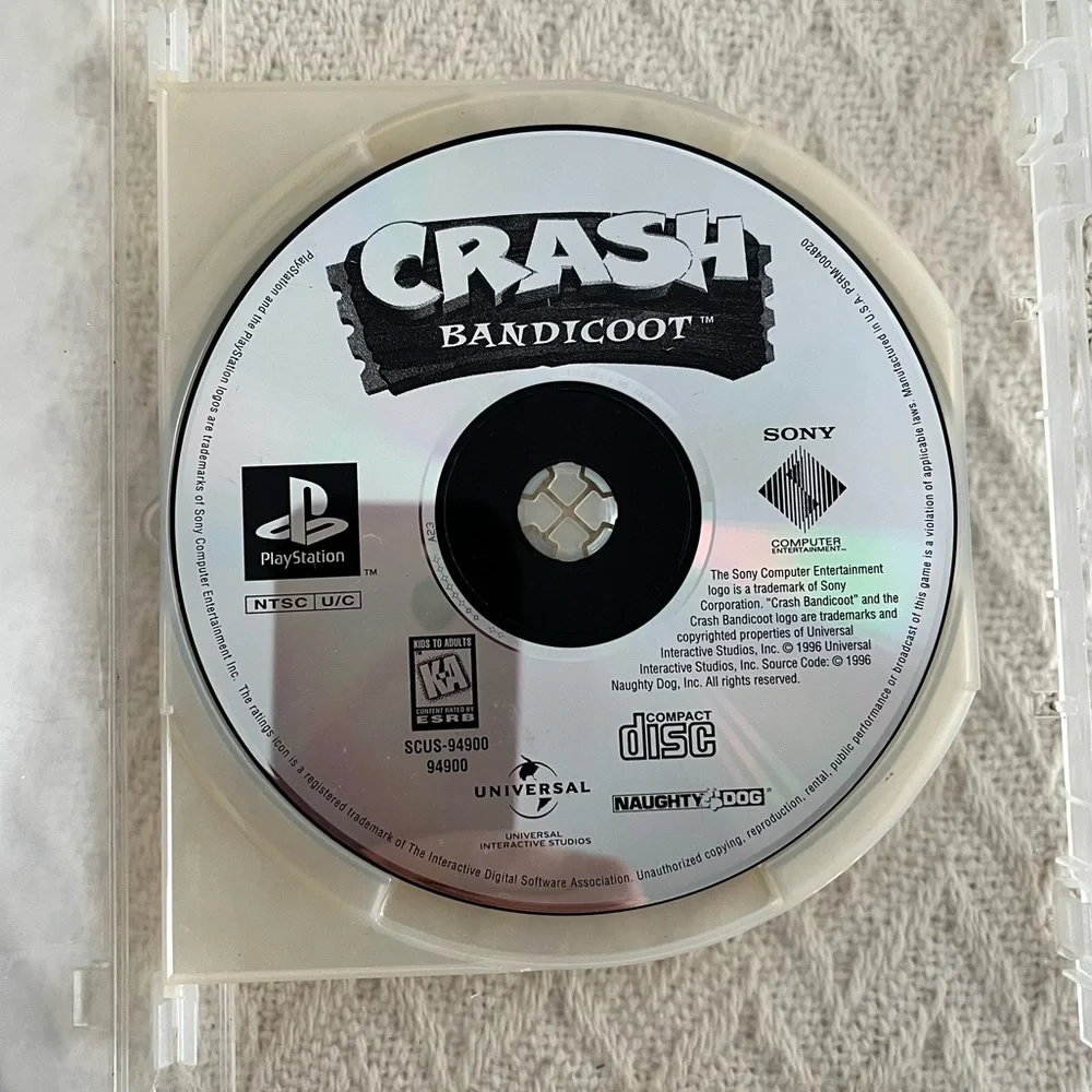 Crash Bandicoot 1 Sony PlayStation 1 PS1 UNTESTED DISC ONLY